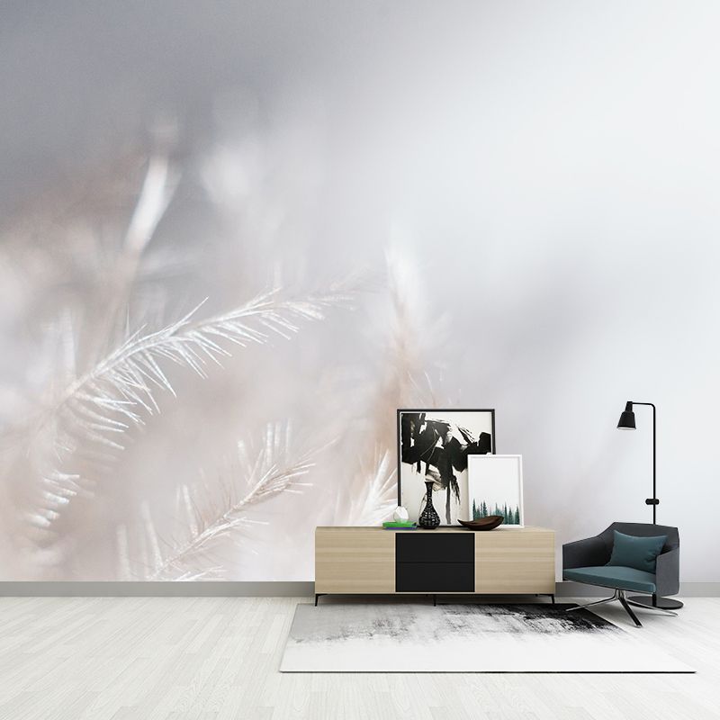 Eco-friendly Wall Mural Wallpaper Feather Photography Sitting Room Wall Mural