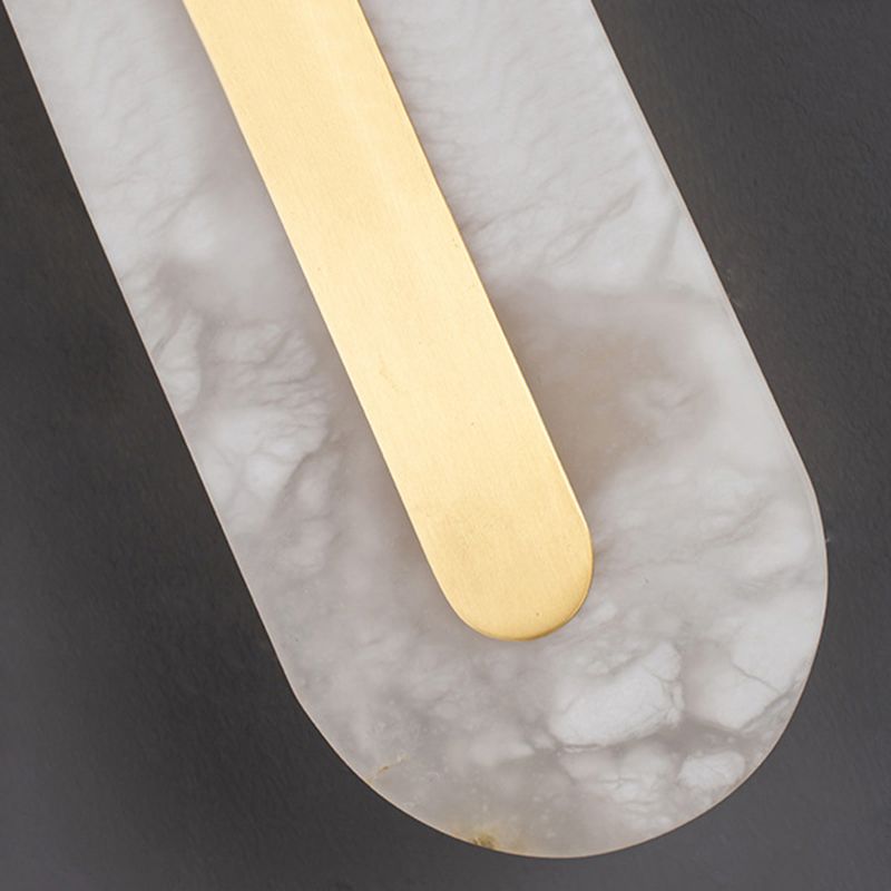 Single Modern Golden Wall Mounted Sconce LED Shaded Wall Light for Foyer