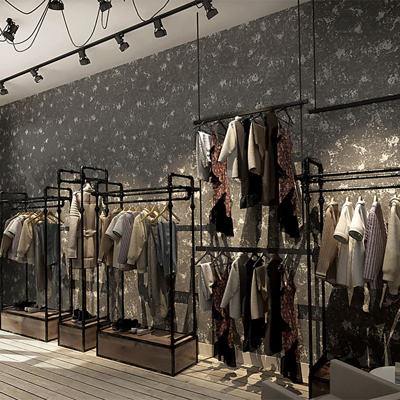 Industrial Concrete Work Wallpaper Vinyl 20.5" by 31' Non-Pasted Wall Covering