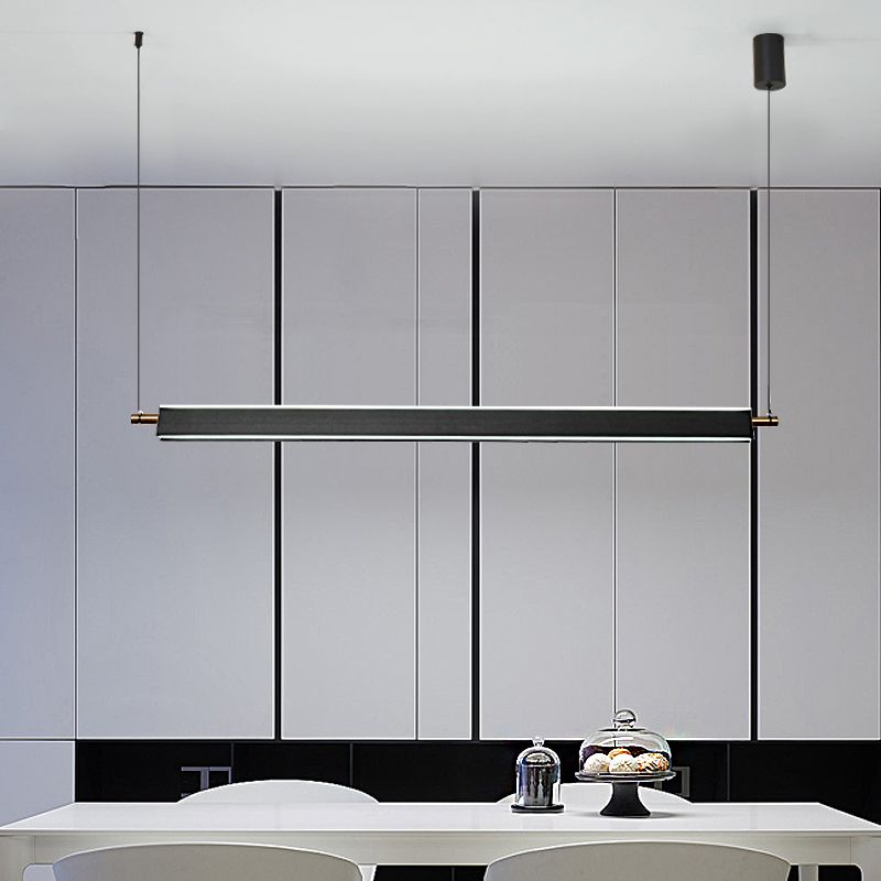 Estilo moderno Shape Shape Island Light Metal 2 Lights Island Light for Office