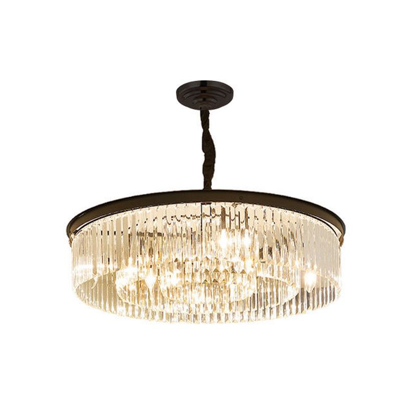 Plafonnier rond en cristal de Style Simple et moderne, luminaire décoratif d'intérieur, idéal pour un salon