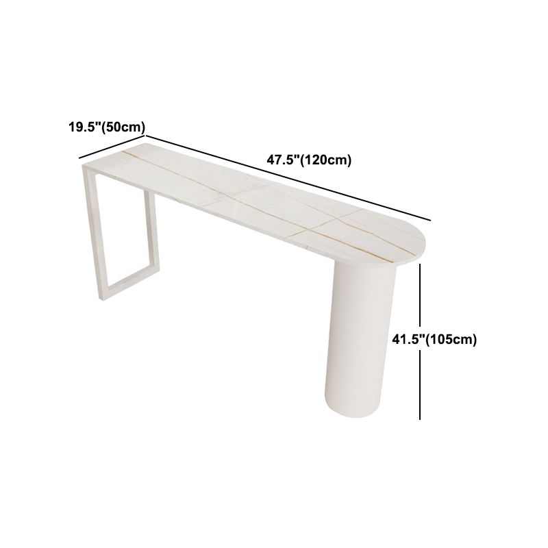 Contemporary 1/2/5 Pieces Sintered Stone Pub Table Set Fixed Table Counter Table