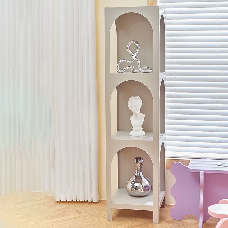 Closed Metal Bookshelf Modern Minimalist Home Living Room Corner Bookcase