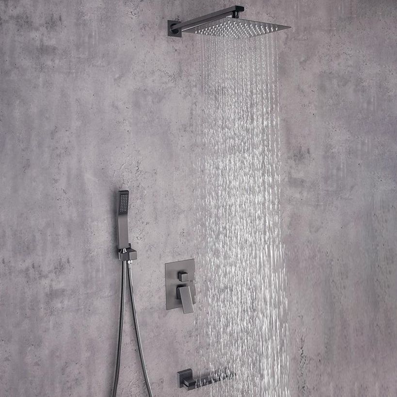 Modern Shower System Brass Adjustable Shower Head Temperature Control Shower Faucet