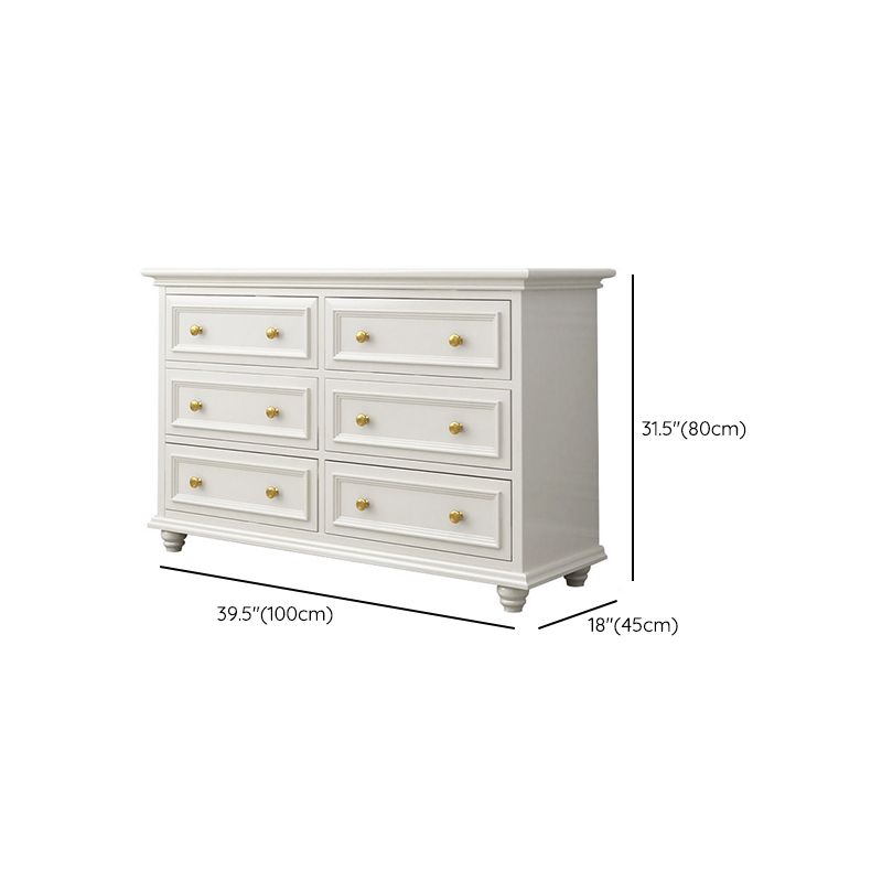 Classic Glam Storage Chest Solid Wood Dresser , 17.55-inch Width