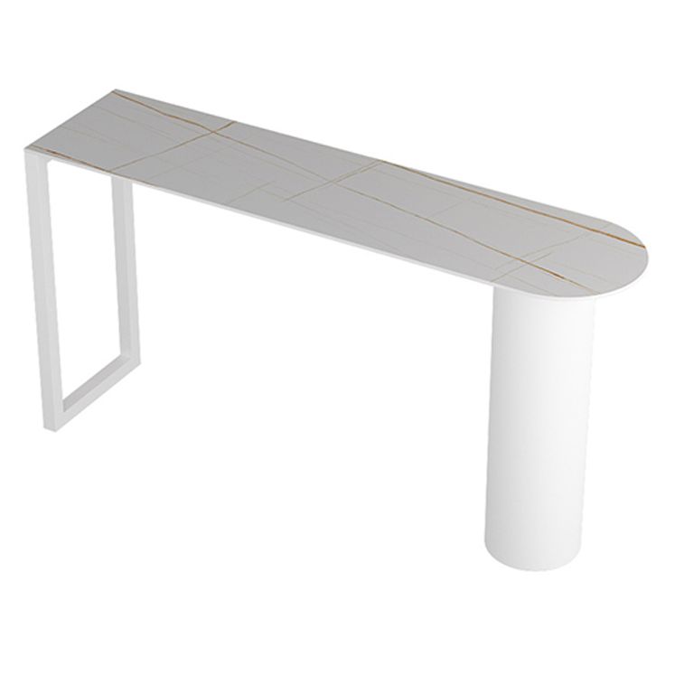 Contemporary Style Rectangle Bar Counter Table Dining Sintered Stone Table for Kitchen