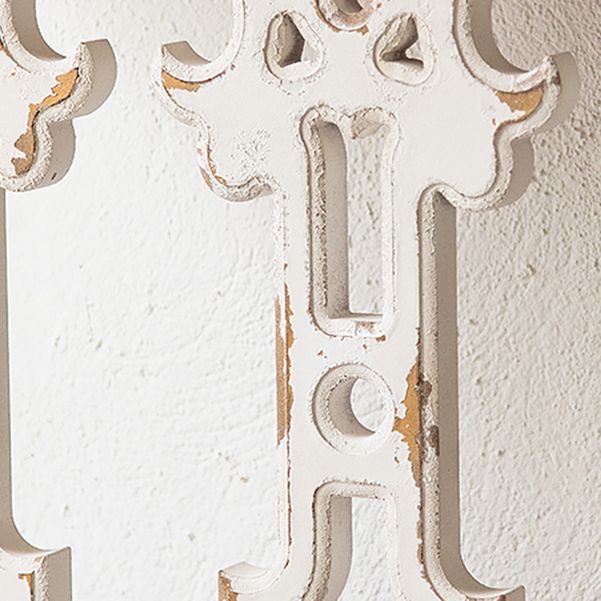 Wood French Country Console Table Distressed Accent Table with Shelf