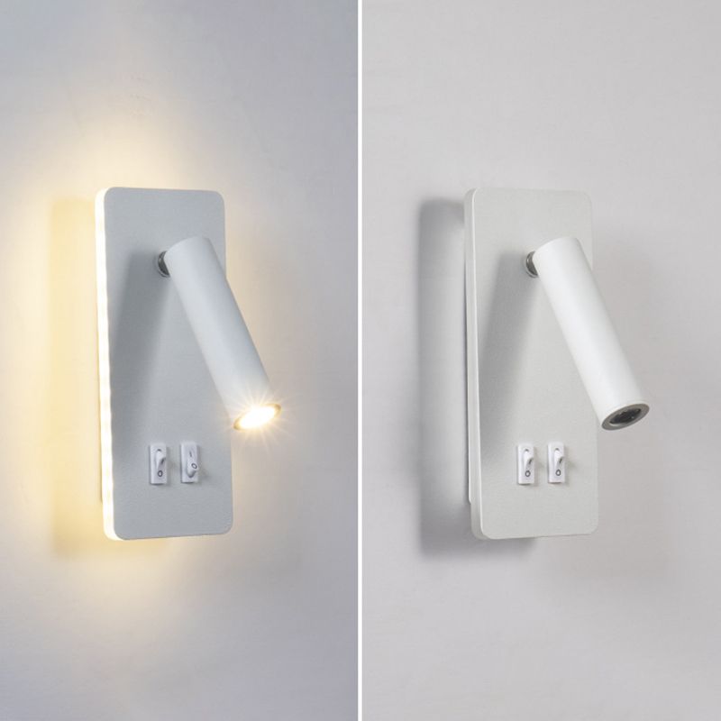 Nordic Style Metal Wall Light Geometry Reading Rotatable LED Wall Lamp for Bedroom