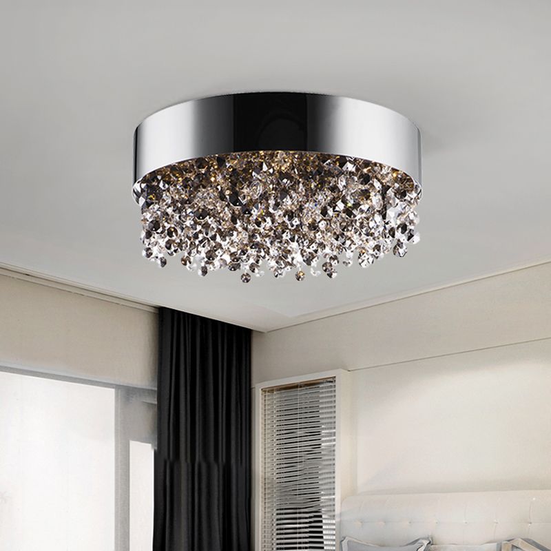 Luces montadas en el techo modernas de iluminación de techo de montaje empotrado de cristal gris