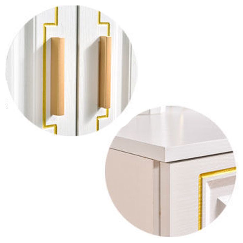 15.75" W Bachelor's Chest Wooden Home Double Dresser Without Mirror