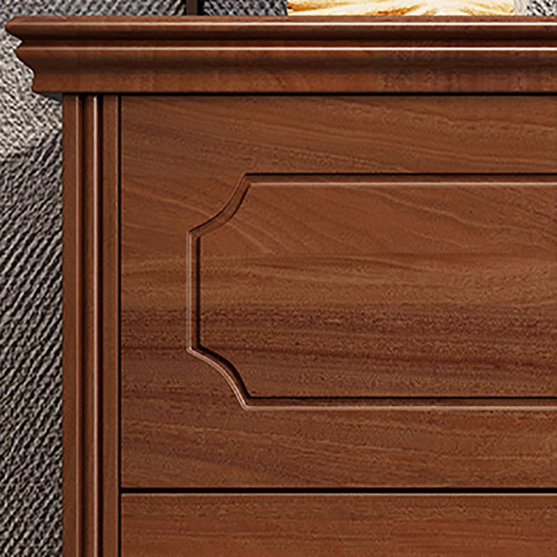 33.07" Tall Wood Accent Chest Mid-Century Modern 6 - Drawer Chest