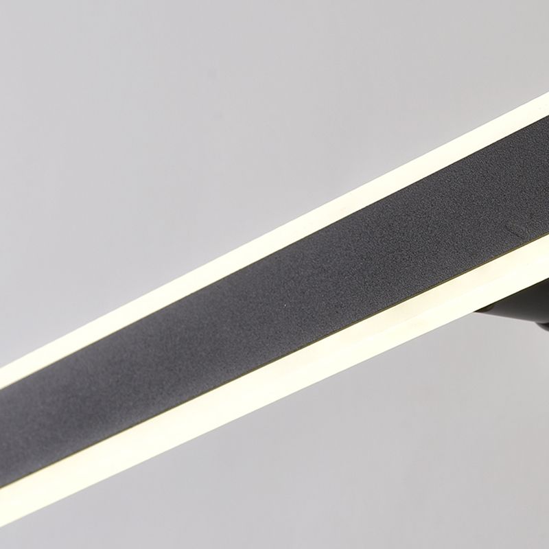 Style minimaliste moderne Améliorations d'éclairage de vanité de vanité rationalisée Idées d'éclairage de vanité acrylique pour salle de bain