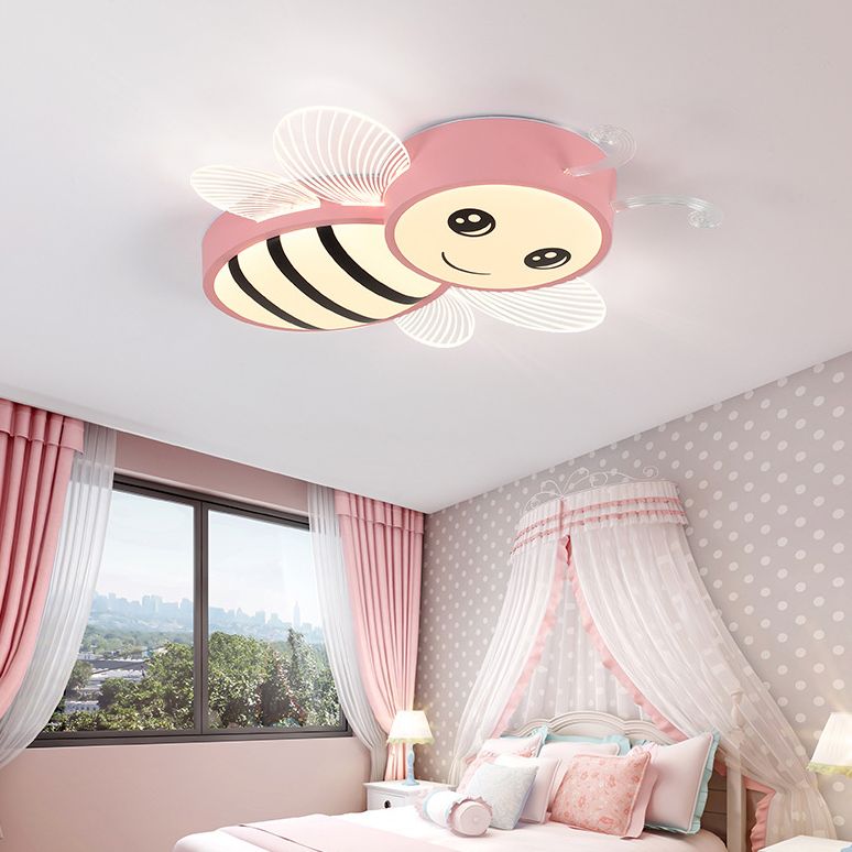 Kinder kreative Bienendecke Licht Schmiedeeisen Deckenbefestigung mit Acrylatschatten