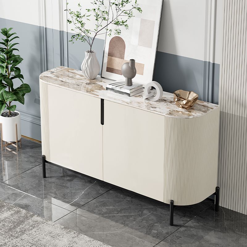 Designer Rectangle Accent Cabinet Bar Pulls Accent Cabinet with Drawer