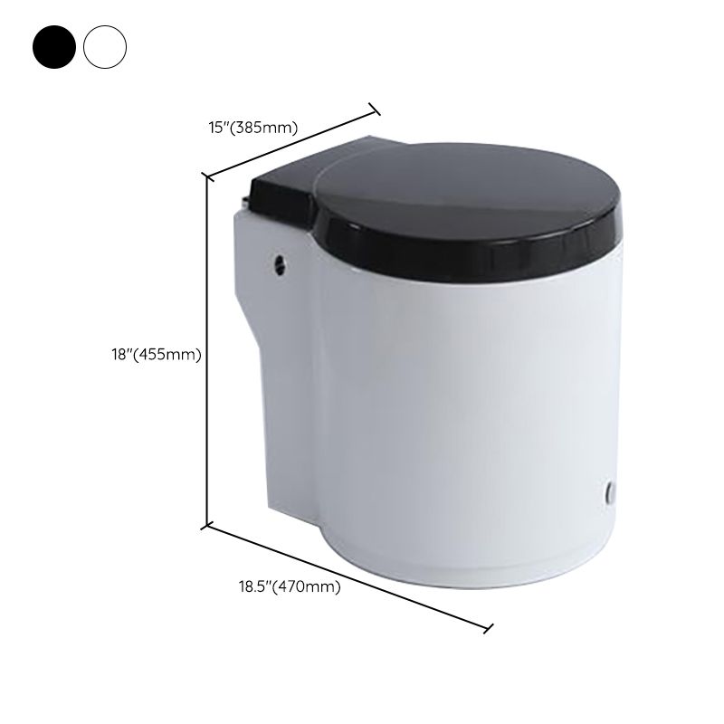 Floor Mounted Toilet One-Piece Toilet ABS Contemporary Flush Toilet