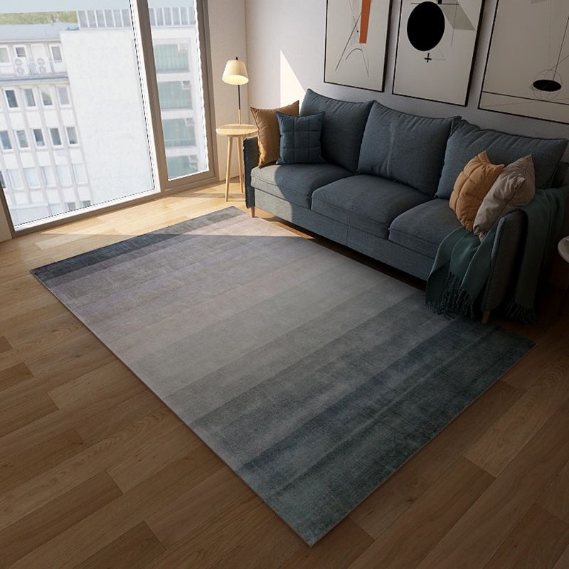 Simplicity Living Room Rug Multi-Color Geometrical Area Carpet Polyester Pet Friendly Anti-Slip Machine Washable Rug
