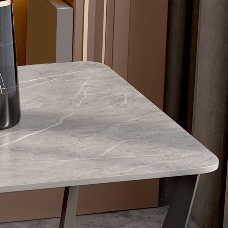Slate Cross Legs Corner Table Modern Square Sofa Side End Table