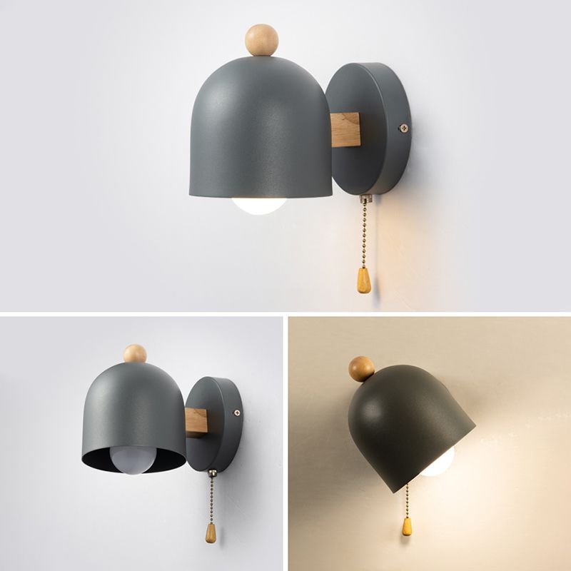 Modern Style Cylinder ShaPe Wall Sconce Metal 1 Light Sconces for Bedroom