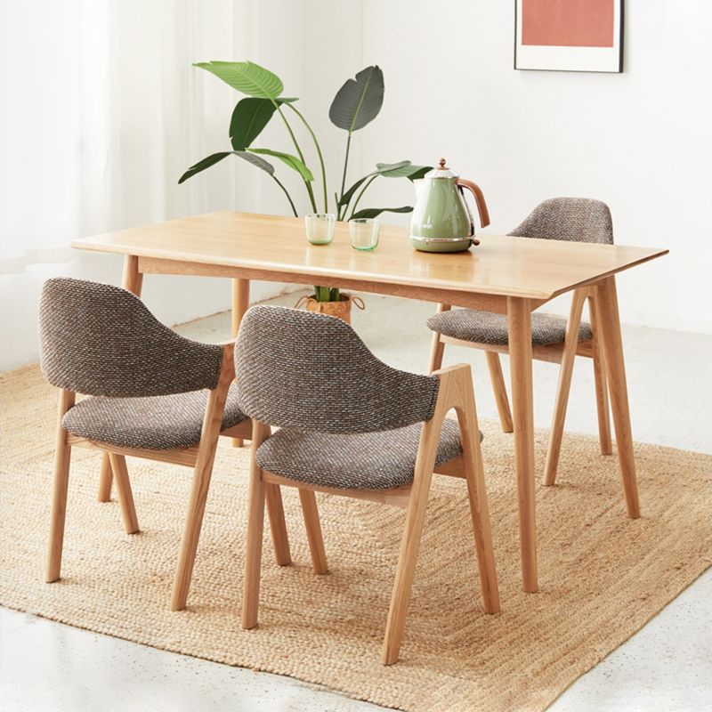 Kitchen Chairs Modern Solid Wood Armless Chairs for Dining Room
