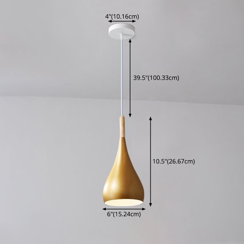 Luce Mini Mini Bell Bell, Luce in metallo Macaron Ampicca singola