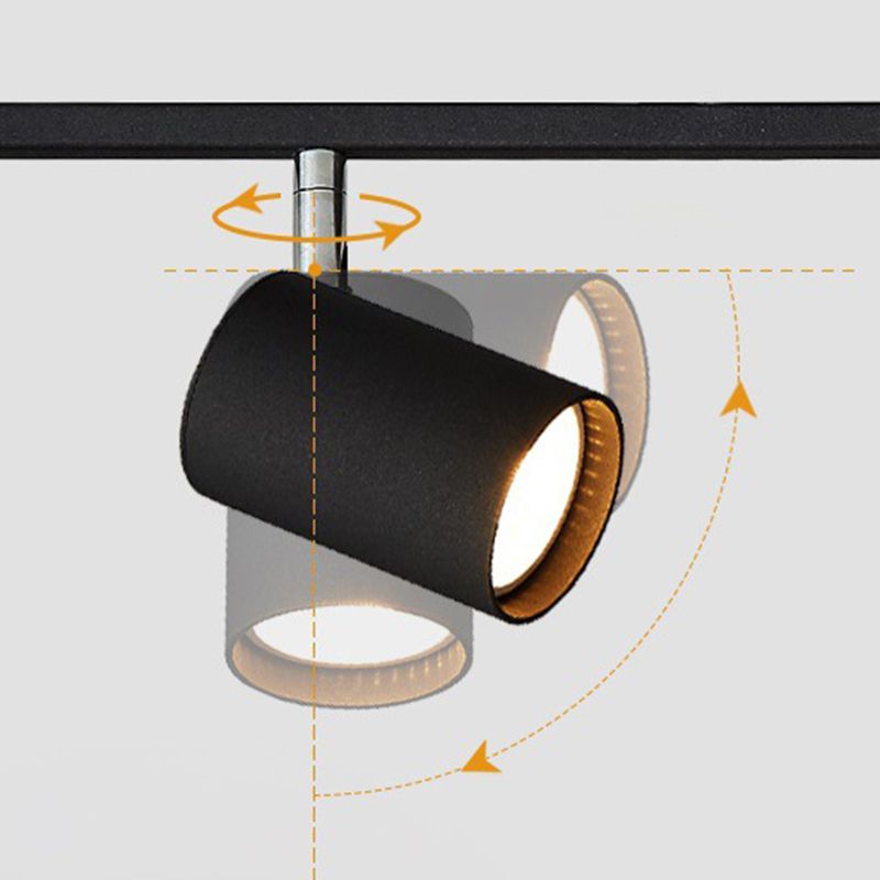 Contemporary Ceiling Light Multi - Light Ceiling Semi Flush in Black / White