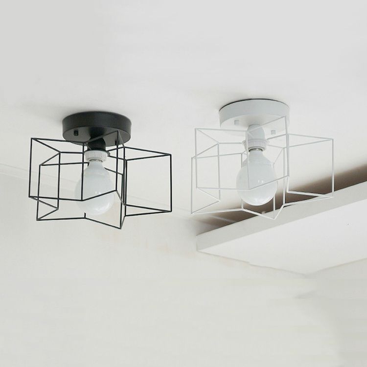 Metal Star Ceiling Light Fixture Minimalist Aisle Ceiling Mount Light Fixture