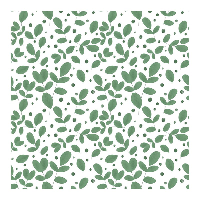 Illustration Plant Decoration Mural Stain Resistant Living Room Wall Mural