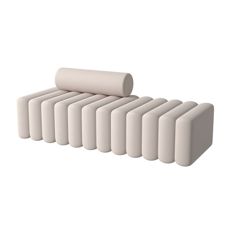 Velvet Standard Sofa Contemporary Armless Sofa for Living Room