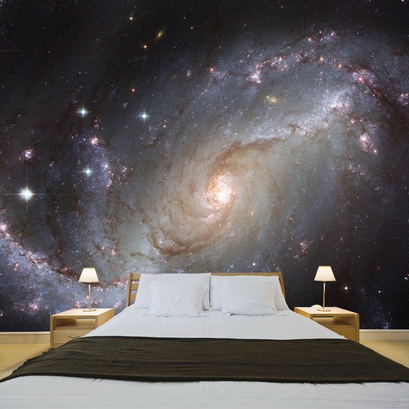 Starry Sky Stain Resistant Mural Washable Wallpaper Sitting Room Wall Mural