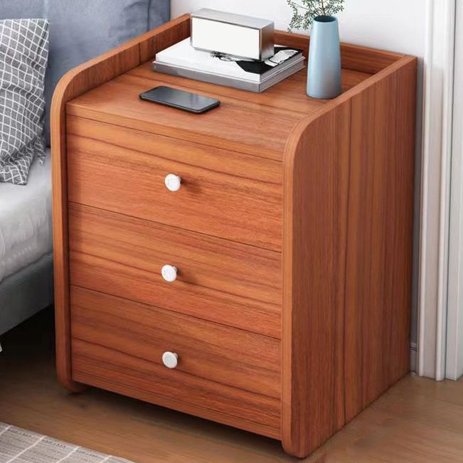 Contemporary Night Table Storage Accent Table Nightstand with 2/3 Drawers for Bedroom