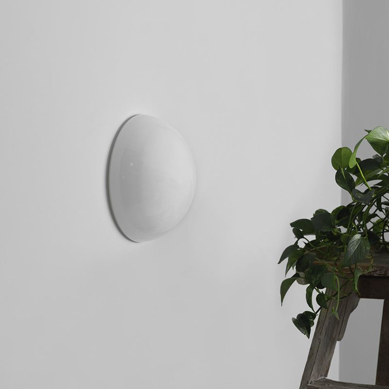 Glass Wall Mounted Sconce White Shade Wall Lights for Bedroom