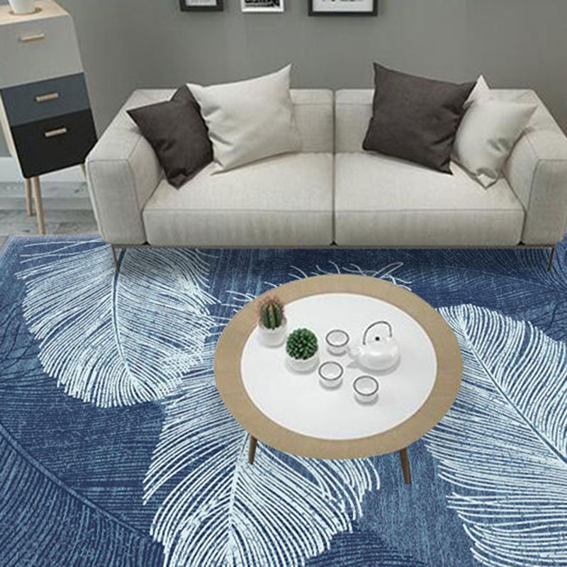 Moderne planten esthetische zachte vloerkleed rechthoek Weefgetekleed voor slaapkamer
