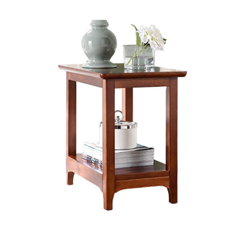 Rectangular Coffee Table with 4 Legs in Wood/black/walnut Rubber Cocktail Table