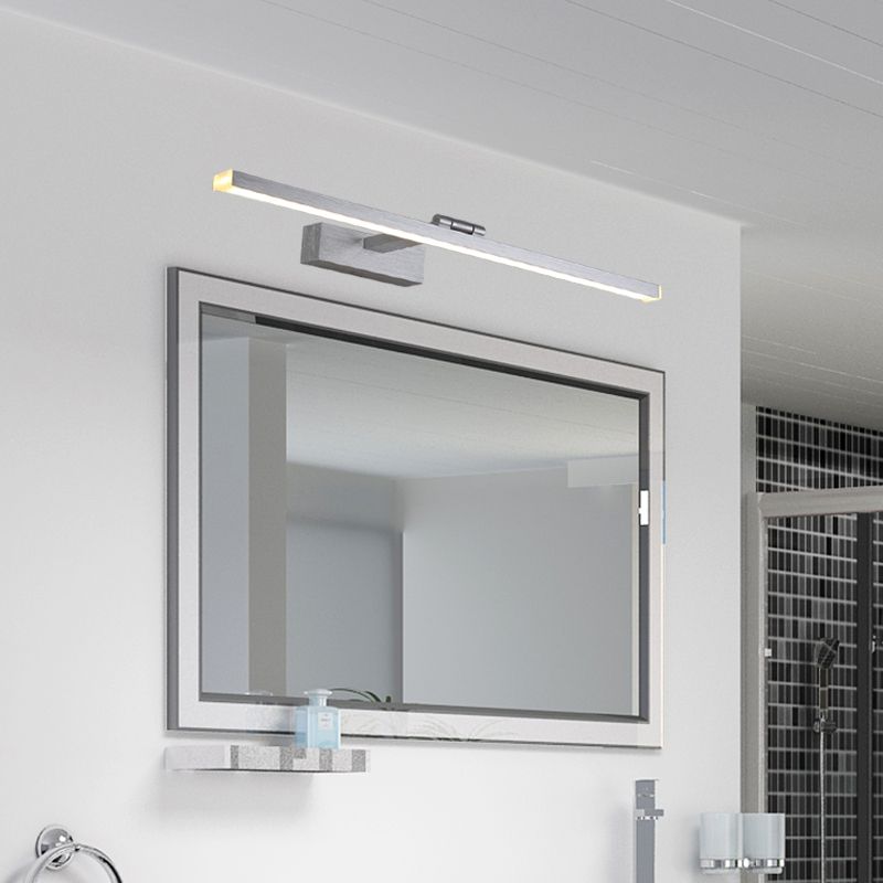 Postmodern Style Linear Vanity Sconce Light Bathroom Aluminum LED Wall Lighting