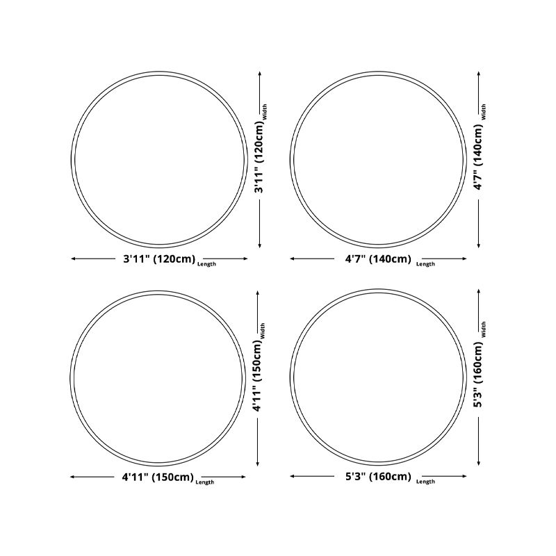 Nordic Modern Rug Rainforest Polyester Rug Washable Rug for Living Room