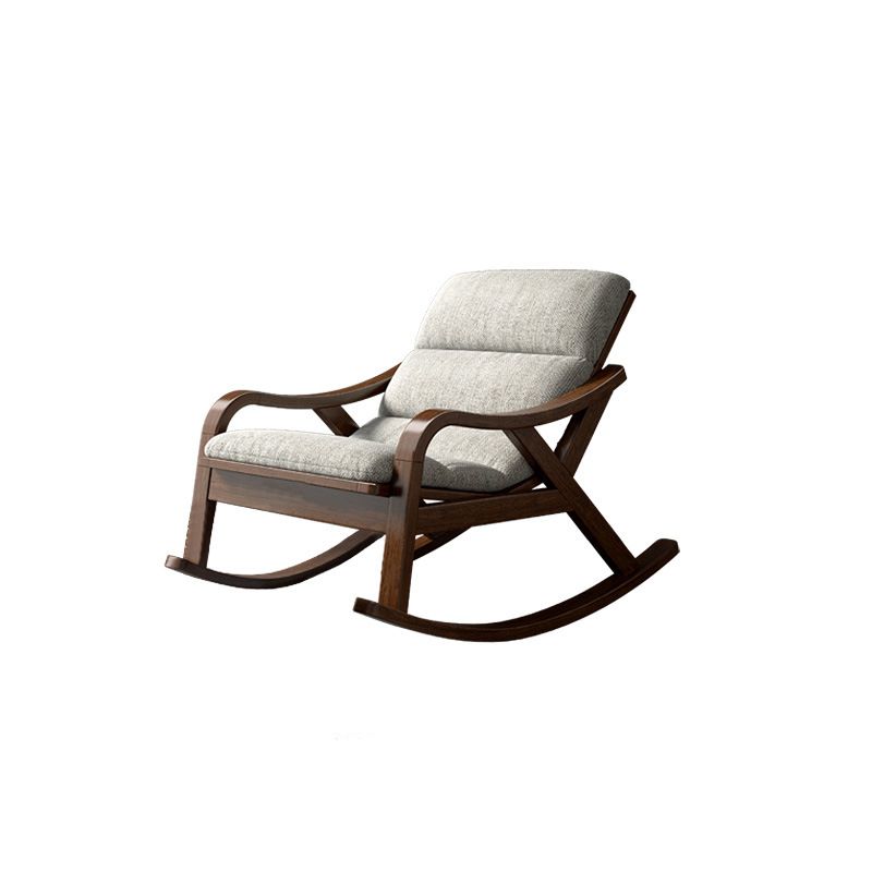 Solid Wood Rocking Chair Lounge Lazy Sofa Chair Family Leisure Rocking Chair