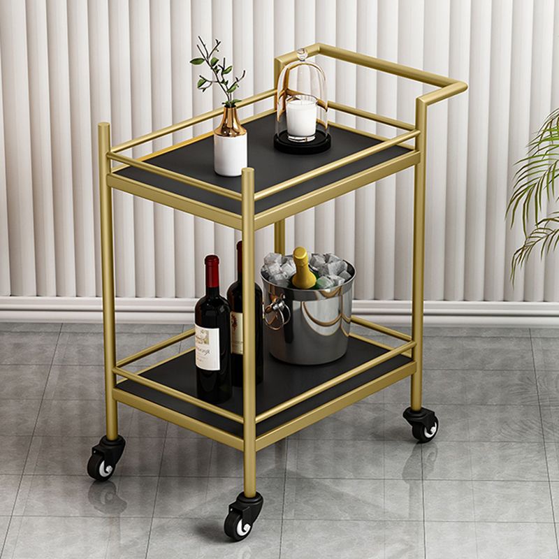 29.53" High Rolling Modern Prep Table Stone Prep Table for Dining Room