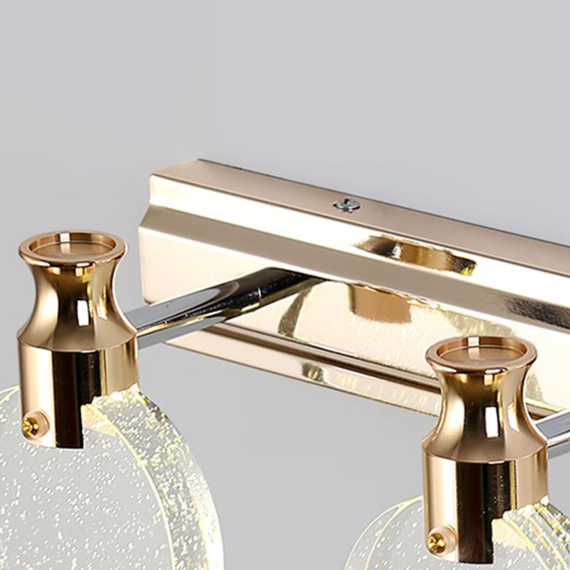 Modern Style Mirror Light Multi-head LED Vanity Light with Crystal for Toilet