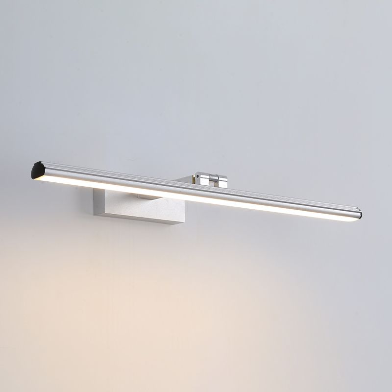 Aluminum Strip Mirror Light Modern Minimalist 1 Light Wall Sconce for Bathroom