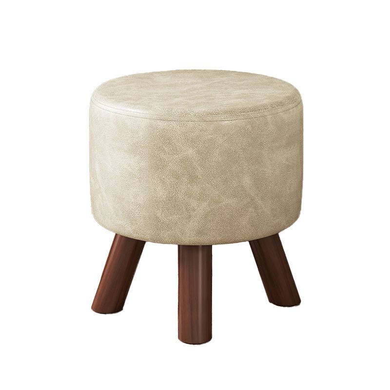 Faux Leather Standard Square / Round Pure Color Standard for Drawing Room