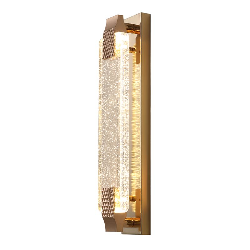 Modern LED Wall Lamp Simple Wall Mount Lamp with Crystal Shade for Bedroom