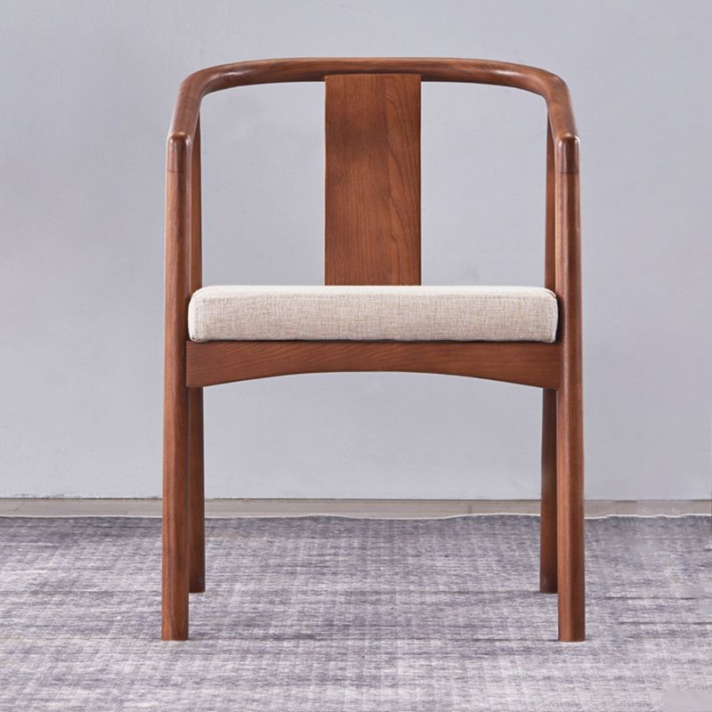 Sloped Arms Side Chair Fixed Back Lounge Chair for Living Room