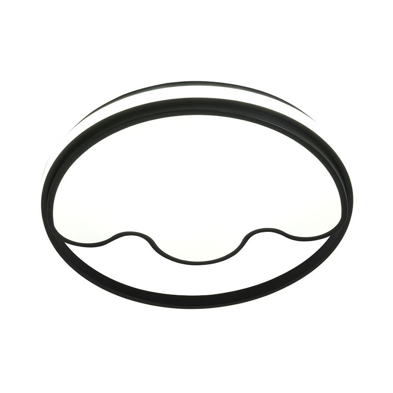 Voies animales Moderne Flush Mount Light Acrylic Eye-Caring LED Ceiling Lamp for Study Room