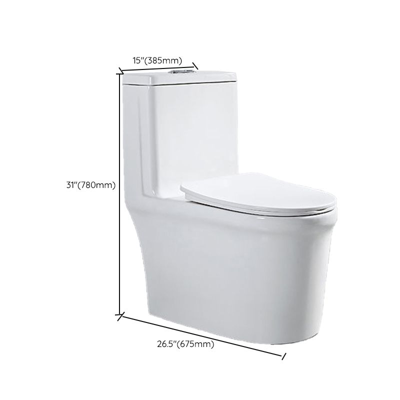 Modern White Ceramic Flush Toilet Floor Mount Urine Toilet for Washroom