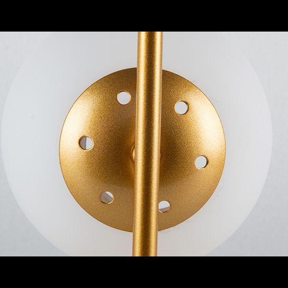 Nordic Postmodern Ball Single Head Glass Led White Wall Lamp