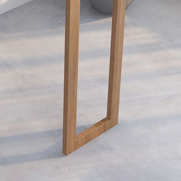 Tavolo da bar in legno in stile industriale e rettangolo naturale top bistro pieghevole