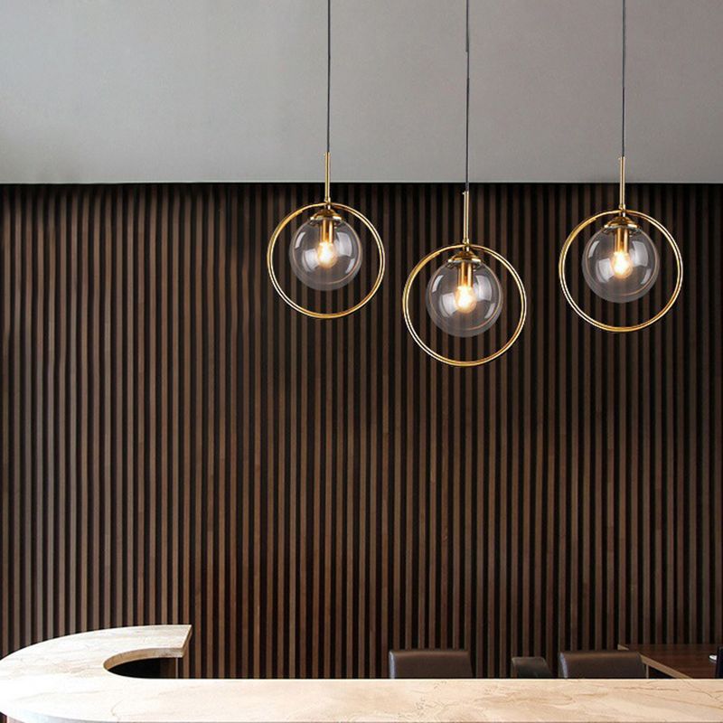 Sphère kit de lumière en verre transparent