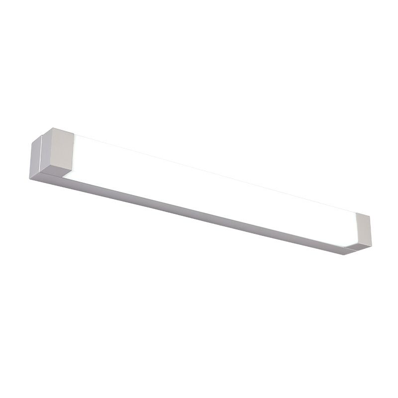 Rettangolo nordico a filo a sfioramento con palette acriliche LED Vanity Luce in bianco