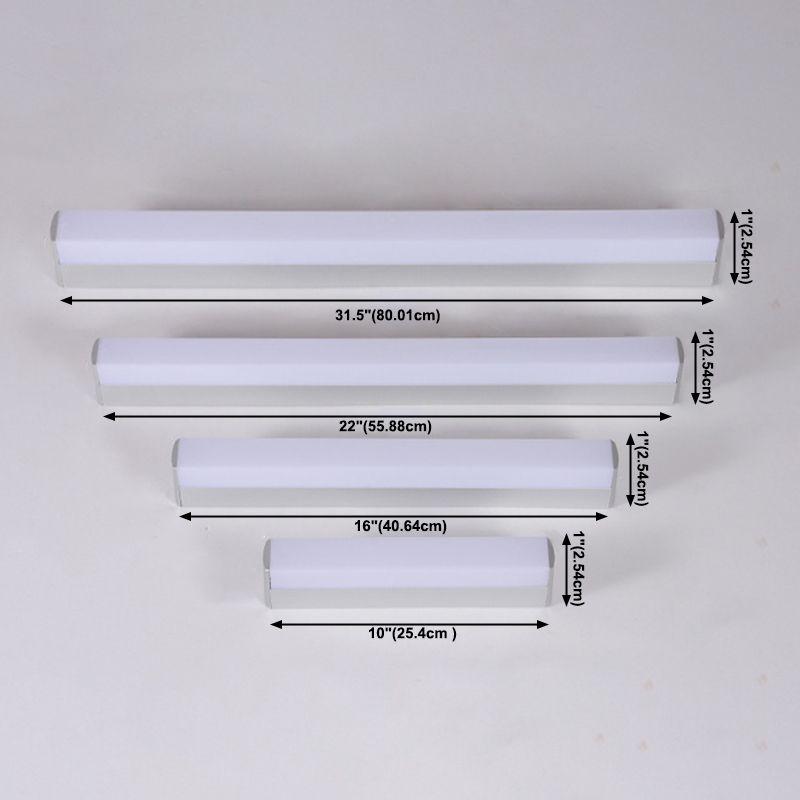 Vanité moderne Lights Lights Silver 1 Light Wall Éclairage mural pour la salle de bain