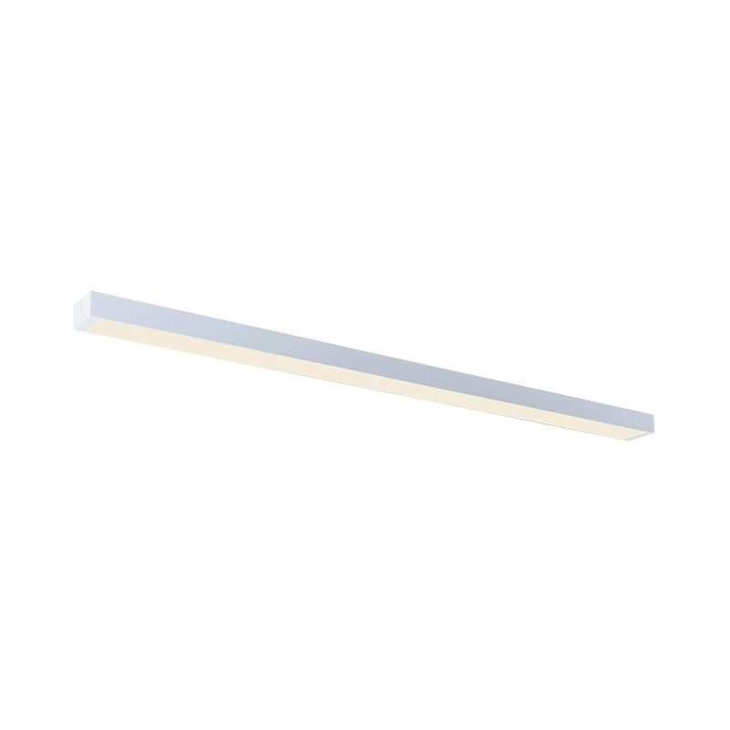 Plafonnier encastré linéaire en métal, éclairage de salon, 23.5 "/35.5"/47 "de large, plafonnier Led blanc contemporain